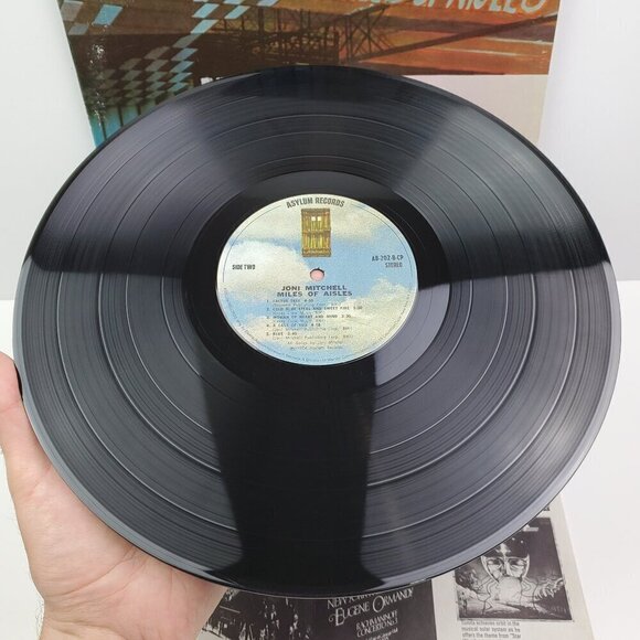 Joni Mitchell Miles Aisles Vinyl Double Record LA Express AB202 1974 Folk Rock - Picture 8 of 16